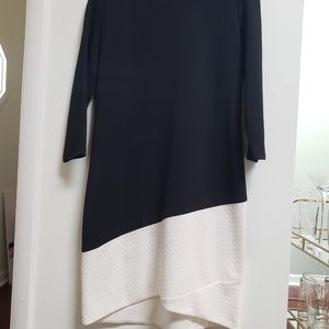 MSK Black and Cream Sweater Dress